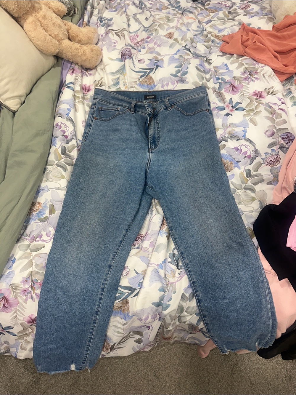 Express Light Blue Slim Highrise